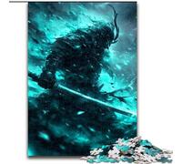 Puzzles pour Adolescents, 1000 pièces, Motif Guerrier samouraï néon, pour stimuler Le Cerveau, Jouets addictifs pour cultiver la Patience et améliorer la mémoire (Taille 26x38cm)
