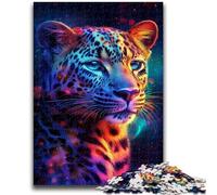 Puzzles pour Adolescents 1000 pièces, Motif léopard de la Galaxie, Jouets éducatifs, décoration d'intérieur Unique et Cadeaux pour Les 14 Ans et Plus, 38x26cm