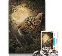 Puzzles pour Adolescents 1000 pièces, Motif léopard Fantastique, idéal comme Cadeau pour Toute la Famille (Taille 38x26cm)