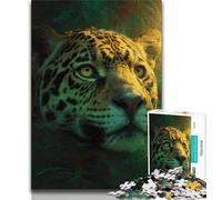 Puzzles pour Adolescents 1000 pièces, Motif léopard Fantastique, Jeux éducatifs, décoration d'intérieur, Cadeau d'anniversaire, Art Mural (Taille 38x26cm)