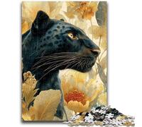 Puzzles pour Adolescents 1000 pièces Motif léopard Noir 1000 pièces, Anti-Stress, séjour, Tuer Le Temps, liste de souhaits avec Le Père Noël (50x75cm)