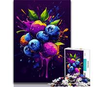 Puzzles pour Adolescents 1000 pièces, Motif Myrtille, pour stimuler Le Cerveau, Jouets addictifs pour cultiver la Patience et améliorer la mémoire (38x26cm)