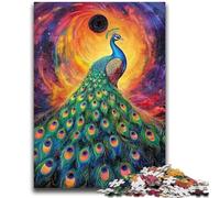 Puzzles pour Adolescents, 1000 pièces, Motif Paon, Jeu Stimulant et Familial, décoration Murale, Cadeaux Uniques pour Anniversaire et Noël, 38x26cm