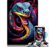 Puzzles pour Adolescents 1000 pièces, Motif Serpent coloré, Jeu éducatif, défi, Jouet, à Offrir en Cadeau à Toute la Famille, 50x75cm