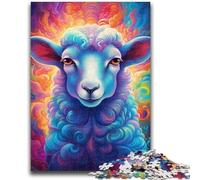 Puzzles pour Adolescents 1000 pièces Moutons Peints colorés 1000 pièces pour Adolescents, idéal comme Cadeau pour Toute la Famille à partir de 14 Ans (75x50cm)