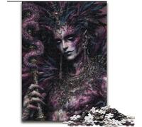 Puzzles pour Adolescents 1000 pièces Mystérieuse Elfe Fille, Jeu intellectuel pour renforcer l'amour Entre Couples à partir de 14 Ans (Taille 26x38cm)