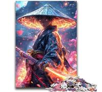Puzzles pour Adolescents 1000 pièces Mystérieux Ninja Samouraï, idéal comme Cadeau pour Toute la Famille (75x50cm)