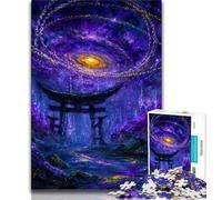Puzzles pour Adolescents 1000 pièces Mystérieux Torii Gate Puzzle pour Adolescents, Anti-Stress, défi Difficile, Cadeaux du Père Noël Secret (Taille 75x50cm)