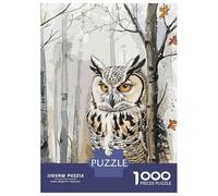 Puzzles pour Adolescents 1000 Pièces Mystical Fox in Enchanted Forest Puzzle Adulte Jeux De Société en Famille Anti-Stress Jeu Stimulant Cadeaux 70x50cm/1000pcs