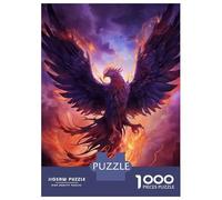 Puzzles pour Adolescents 1000 Pièces Mystical Phoenix Bird Puzzles pour Adultes, Jouet, Décoration Murale, Une Œuvre d'art, Cadeaux Uniques d'anniversaire Et De Noël 70x50cm/1000pcs
