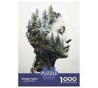 Puzzles pour Adolescents 1000 Pièces Nature in Her Heart Puzzle pour Adolescents Améliore La Mémoire Difficile À Compléter Jeu Stimulant Jouets 52x38cm/1000pcs