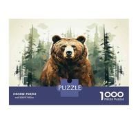 Puzzles pour Adolescents 1000 Pièces Nature's Majesty The Mighty Bear Puzzle pour Adolescents Analyse Et Logique Difficile Et Stimulant Un pour Les Jeux 52x38cm/1000pcs