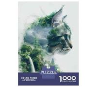 Puzzles pour Adolescents 1000 Pièces Nature's Wild Cats A Digital Art Exploration Puzzle Jeu Familial Décoration Parfaite Cadeaux Uniques pour Anniversaire Et Noël 38x26cm/1000pcs