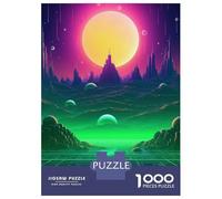 Puzzles pour Adolescents 1000 Pièces Neon Futurism Unleashed Puzzle Casse-tête Jeu De Réflexion Cadeaux pour Femmes Cadeaux De Noël Et d'anniversaire 70x50cm/1000pcs