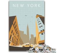 Puzzles pour Adolescents 1000 pièces New York Aidez Le Cerveau à exercer des Jouets addictifs pour cultiver la Patience Collection d'artistes, Beaux-Arts (Taille 38x52cm)