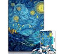 Puzzles pour Adolescents 1000 pièces Night Sky Ciel Nocturne, Anti-Stress Staycation Kill Time Enhance Love Between Couples (38x26cm)