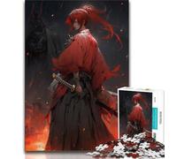 Puzzles pour Adolescents 1000 pièces Ninja Anime Japonais, Jeu éducatif pour Anniversaire et Noël à partir de 14 Ans (Taille 75x50cm)