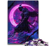 Puzzles pour Adolescents 1000 pièces Ninja néon Japonais Un Jeu éducatif Difficile à réaliser, Amusant et Humoristique pour Un Anniversaire 26x38cm