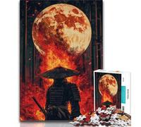 Puzzles pour Adolescents 1000 pièces Ninja sous la Lune, Jeu éducatif et Stimulant pour Toute la Famille pour Anniversaire et Noël (38x26cm)