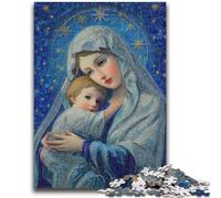 Puzzles pour Adolescents 1000 pièces Notre-Dame de Marie Un Jeu éducatif Difficile à réaliser, mais Amusant et Humoristique pour Un Anniversaire 26x38cm