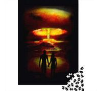 Puzzles pour Adolescents 1000 Pièces Nuclear Apocalypse Art Print Puzzles pour Adolescents - Défi Difficile - Entraînez Votre Cerveau Et Vos Mains - Casse-tête - Jeux en Famille 70x50cm/1000pcs