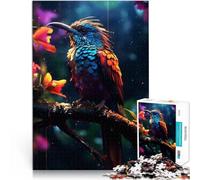 Puzzles pour Adolescents 1000 pièces Oiseau de Paradis pluvieux Jeu Familial Anti-Stress Défi Difficile Décoration Parfaite 50x70cm