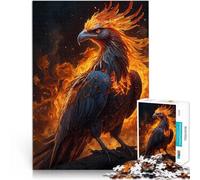 Puzzles pour Adolescents 1000 pièces Oiseau Phénix Mystique Jeu Familial Anti-Stress Défi Difficile Bon Cadeau 52x38cm