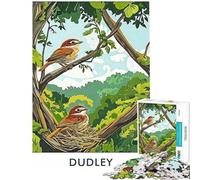 Puzzles pour Adolescents 1000 pièces Oiseaux dans Un Arbre Puzzles pour Adultes Jeux relaxants Assemblage de Motifs Cadeaux de Noël et d'anniversaire (Taille 38x52cm)