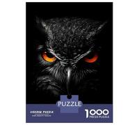 Puzzles pour Adolescents 1000 Pièces Owl Close-Up Puzzles pour Adolescents Jeux Relaxants Course De Vitesse Manuelle Est Idéal comme Cadeau 52x38cm/1000pcs