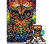 Puzzles pour Adolescents 1000 pièces Owl Spirit, Jouets addictifs pour stimuler l'intelligence cérébrale, Cadeaux pour Amis et Famille à partir de 14 Ans 38x26cm