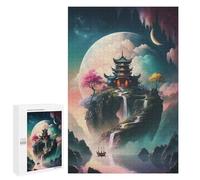 Puzzles pour adolescents 1000 pièces Pagoda On Top of The Rock Puzzle Jouet Décoration murale Décoration de la maison Anniversaire unique 1000 pièces