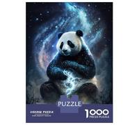 Puzzles pour Adolescents 1000 Pièces Panda Art Style 4 Puzzle Jeux Relaxants Défi Difficile Activités Amusantes À La Maison 38x26cm/1000pcs