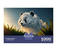Puzzles pour Adolescents 1000 Pièces Panda Cloud Bamboo Forest Puzzle pour Adultes Jeux Relaxants Vacances À La Maison Passer Le Temps Difficile À Compléter 52x38cm/1000pcs