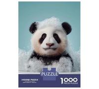 Puzzles pour Adolescents 1000 Pièces Panda Cub in A Bubble Bath Puzzle Jeu Manuel pour S'amuser en Famille Cadeaux Uniques pour Anniversaire Et Noël 70x50cm/1000pcs