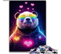 Puzzles pour Adolescents 1000 pièces Panda Néon, Jouets éducatifs et éducatifs, Jeux familiaux, Cadeaux d'anniversaire et Cadeaux Uniques (Taille 26x38cm)