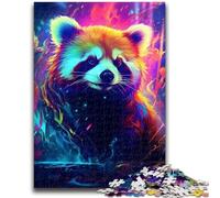 Puzzles pour Adolescents 1000 pièces Panda Roux Fluo pour Les 14 Ans et Plus Cadeaux intéressants pour la réduction du Stress pour Les Amis et la Famille 50x75cm