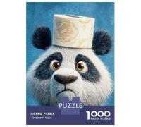 Puzzles Pour Adolescents 1000 Pièces Panda with Toilet Paper Hat Poster, Picture, Metal Print, Paint by Creed Puzzle Pour Adolescents - Idéal Pour Passer Le Temps À La Maison, Pour Un Anniversaire, No