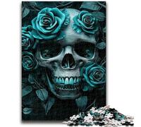 Puzzles pour Adolescents 1000 pièces Papillon Crâne Jouet éducatif Anti-Stress Interaction Parent-Enfant pour et 14 Ans 26x38cm