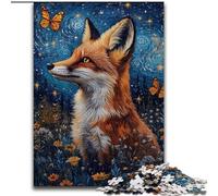 Puzzles pour Adolescents 1000 pièces Papillon et Renard, Analyse et Logique avec pièces de Formes aléatoires entièrement emboîtables, à partir de 14 Ans (Taille 26x38cm)