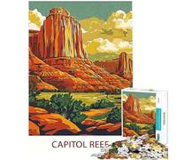 Puzzles pour Adolescents 1000 pièces Parc National de Capitol Reef Puzzles pour Adultes Jeu Manuel Une œuvre d'art Interaction Parent-Enfant (Taille 38x52cm)