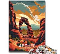 Puzzles pour Adolescents 1000 pièces Parc National des Arches, Difficiles et stimulants, avec Affiche et fiche de Questions correspondantes pour Les 14 Ans (Taille 38x26cm)