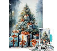 Puzzles pour Adolescents 1000 pièces Paysage Aquarelle Merveilleux Activités Amusantes à la Maison Course de Vitesse Manuelle Jeux familiaux pour Les 14 Ans et Plus (38x26cm)