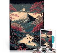 Puzzles pour Adolescents 1000 pièces Paysage Asiatique Vintage Défi Difficile pour soulager Le Stress Œuvre d'art 38x26cm