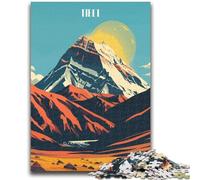 Puzzles pour Adolescents 1000 pièces Paysage de Montagne du Tibet Jeu éducatif Défi Jouet Décoration Murale Cadeaux d'anniversaire et de Noël Uniques (Taille 50x75cm)