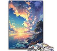 Puzzles pour Adolescents 1000 pièces Paysage du Plus Beau Jeu Familial Soulagement du Stress Défi Difficile Cadeaux du Père Noël Secret 50x75cm
