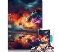 Puzzles pour Adolescents 1000 pièces Paysage Fantastique, Jouet éducatif intellectuel décompressant pour Anniversaire, Noël (38x26cm)