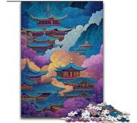 Puzzles pour Adolescents 1000 pièces Paysage Japonais, Chaque pièce est Unique - Jeu Familial Stimulant et Amusant pour Les 14 Ans (Taille 26x38cm)