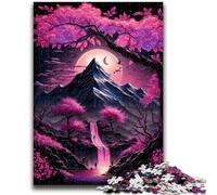 Puzzles pour Adolescents 1000 pièces Paysage Japonais Néon Jouets éducatifs Jeux familiaux Jeu éducatif pour Anniversaire, Noël 26x38cm