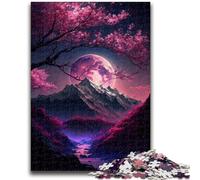 Puzzles pour Adolescents 1000 pièces Paysage Japonais Néon Jouets éducatifs Jeux familiaux Stimuler l'amour Entre Couples 50x75cm