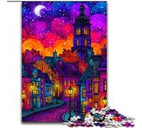 Puzzles pour Adolescents 1000 pièces Paysage Urbain d'automne, Jeu intellectuel pour développer l'amour Entre Couples à partir de 14 Ans (Taille 50x75cm)